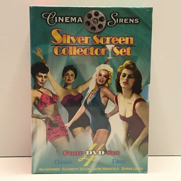 Cinema Sirens Silver Screen Collector 4 Disc DVD Box Set Jayne Mansfield - Picture 1 of 5